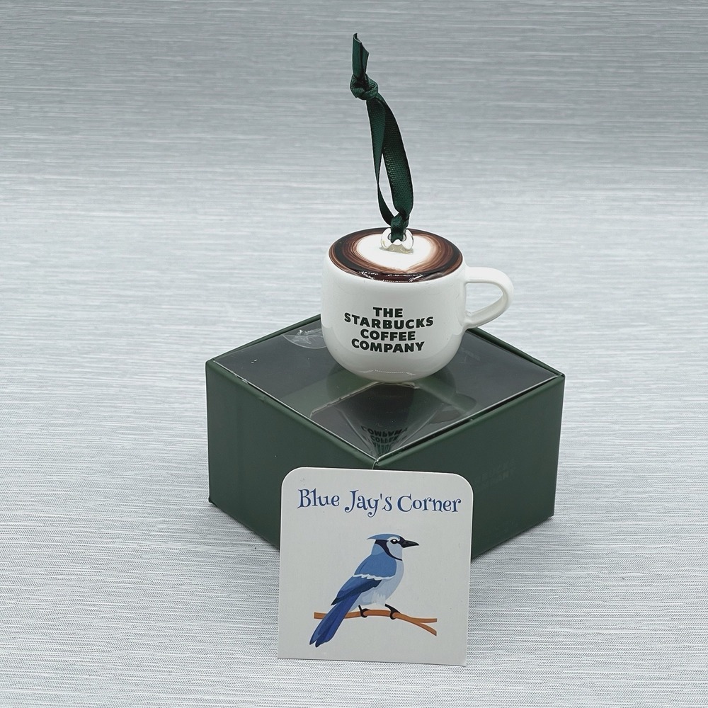 Starbucks Ornament Cup Latte Heart Art Gift Box Valentine Love USA Release